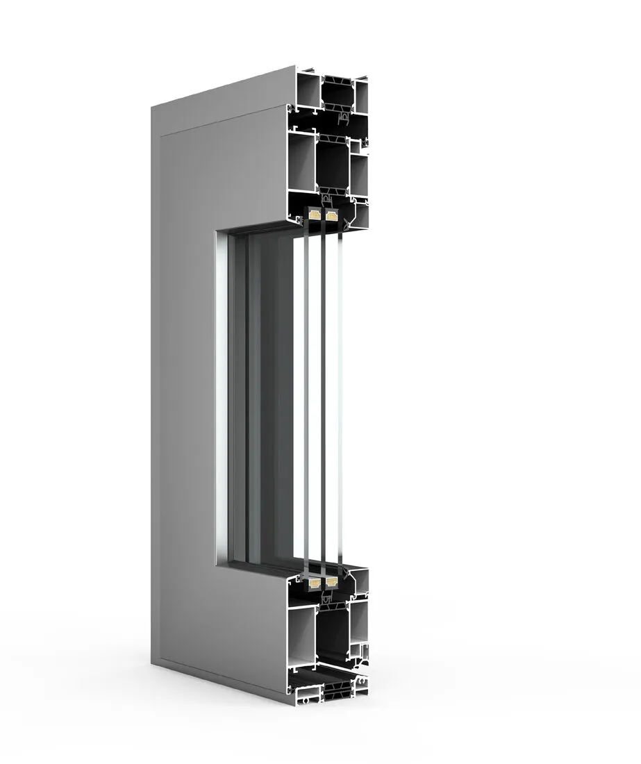 Profile cutaway render of the 80 series system