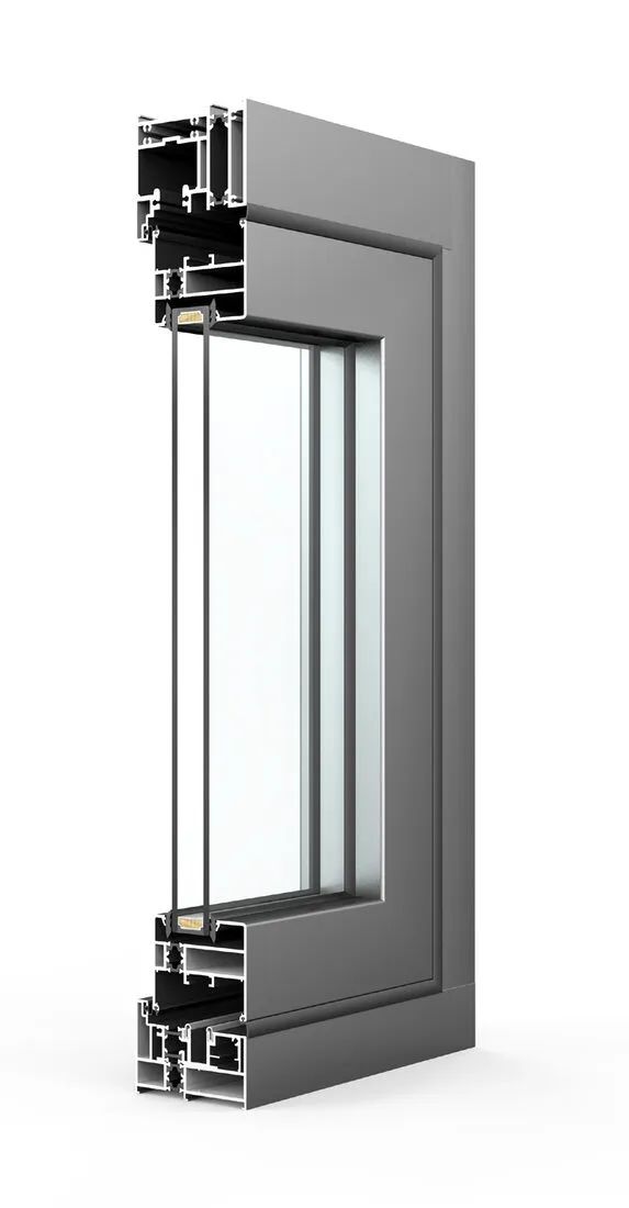 Profile cutaway render of the 80 series system