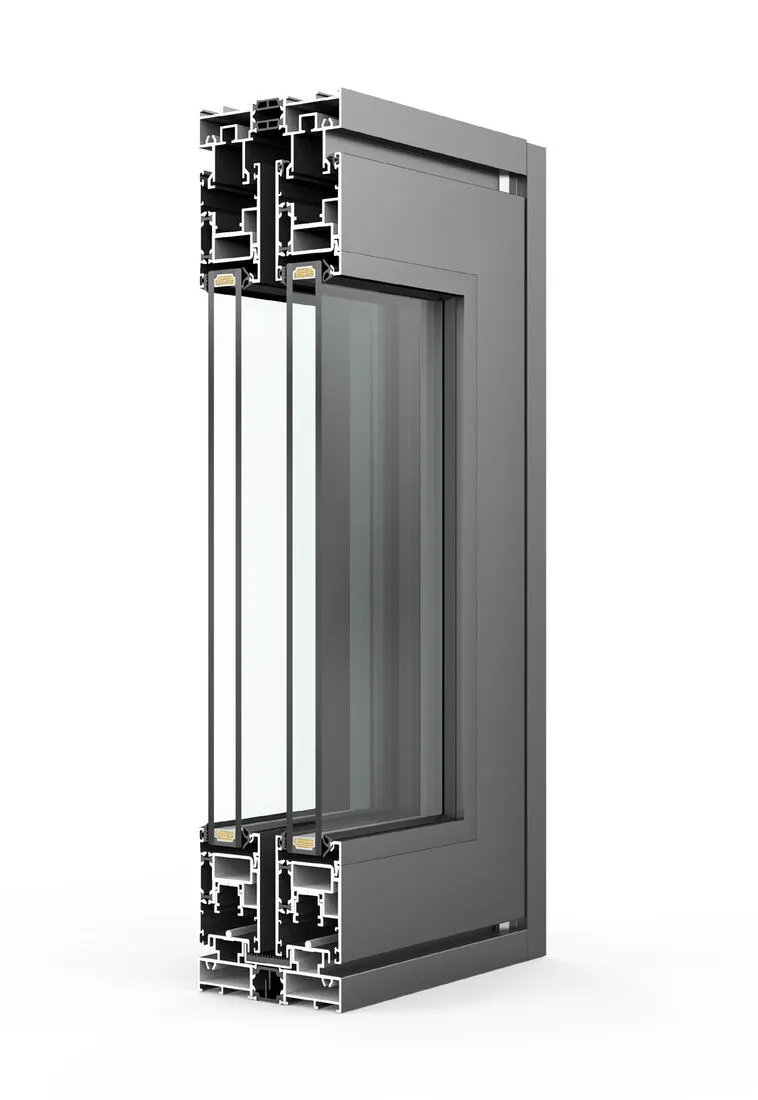 Profile cutaway render of the 116 series system