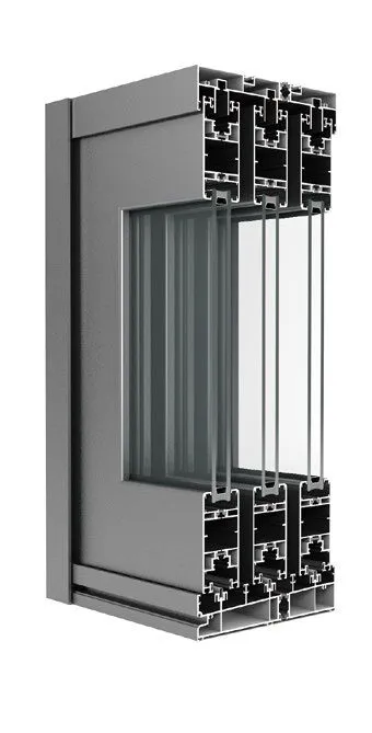Profile cutaway render of the 205 series system